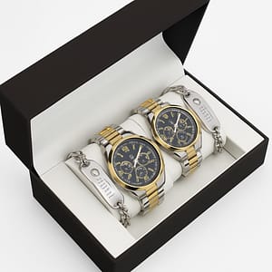 Eternal Love His & Hers Luxury Watch Set – 4-in-1 Gift Box