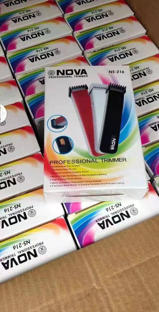 NOVA Triple Color Electric Hair Trimmer Set - Image 3