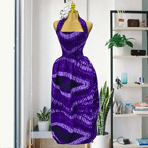 Smocked Halter Neck Dress