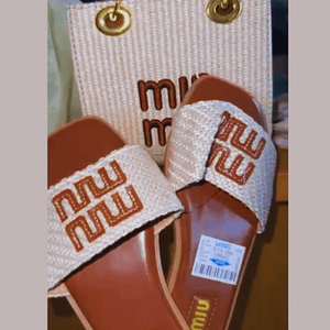 Miu Miu Bag and Slide  Set
