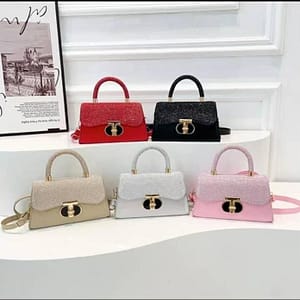 Luxury Women’s Glitter Top-Handle Handbag